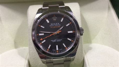 rolex milgauss black dial discontinued